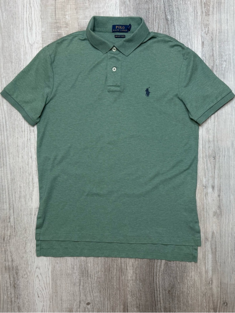 Polo Ralph Lauren Pima Soft Touch Men's Mesh Polo Shirt Green Mens size S Cotton